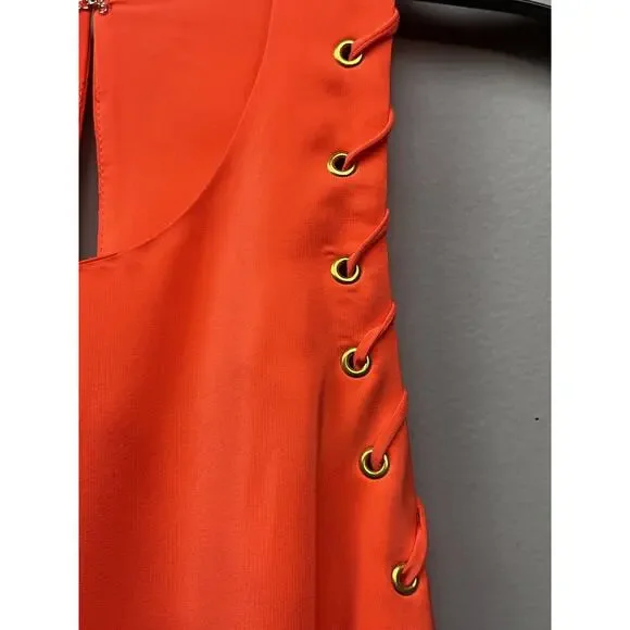 Amanda Uprichard Orange Midi Dress - Picture 5 of 9